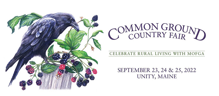 Poster for the 2022 Common Ground Fair in Unity, Maine